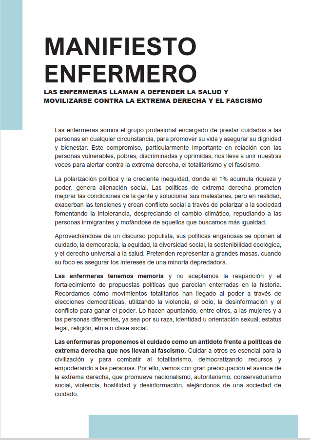 Manifiesto enfermero